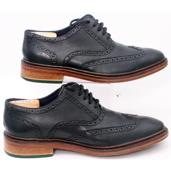 Cole Haan Shoes Men's Size 8.5 Wide Colton Brogue Wingtip Oxford Black C11756 - Picture 12 of 12